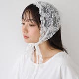 フラワー柄レースバブーシュカ レースバブーシュカ レースヘッドスカーフ | TOKOHANA | 詳細画像6