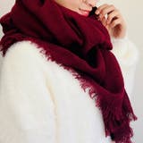 ボルドー | ストール 無地 大判 |  TOKOHANA