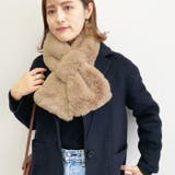 Beige | ふわふわファーティペット レディース ティペット | TOKOHANA