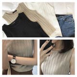 サマーニット 夏服 ソーリブタンクトップ |  TOKOHANA | 詳細画像18 
