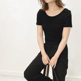 ラウンド襟デザイン半袖無地Tシャツ 春夏 トップス | TOKOHANA | 詳細画像6
