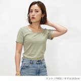 ラウンド襟デザイン半袖無地Tシャツ 春夏 トップス | TOKOHANA | 詳細画像27