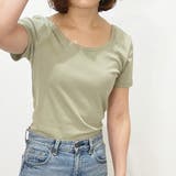 ラウンド襟デザイン半袖無地Tシャツ 春夏 トップス | TOKOHANA | 詳細画像28