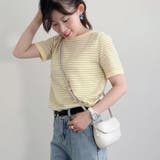 細ボーダー柄薄手サマーニットソー 夏 トップス |  TOKOHANA | 詳細画像9 