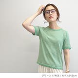 細ボーダー柄薄手サマーニットソー 夏 トップス |  TOKOHANA | 詳細画像15 