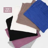 スクエアネックニットトップスオフィスカジュアル スプリングトップス 長袖 | TOKOHANA | 詳細画像18