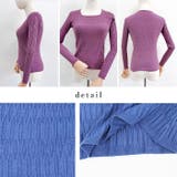 スクエアネックニットトップスオフィスカジュアル スプリングトップス 長袖 | TOKOHANA | 詳細画像21