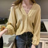 マスタード | ブラウス レディース韓国 韓国ファッション | TOKOHANA