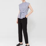 ブラウス シアーシャツ レディース夏服オフィスカジュアルストライプ柄 | TOKOHANA | 詳細画像10