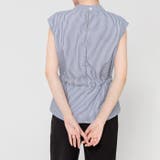 ブラウス シアーシャツ レディース夏服オフィスカジュアルストライプ柄 | TOKOHANA | 詳細画像12