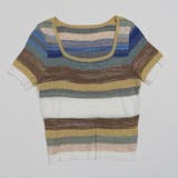 サマーニットレディースマルチボーダー韓国ファッション韓流夏服カジュアルオフィスカ… | TOKOHANA | 詳細画像18