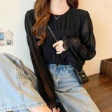 ブラック | ブラウス フォーマル レディース韓国ファッション |  TOKOHANA