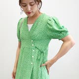 パフスリーブ小花柄2wayVネックワンピース 夏 ワンピース | TOKOHANA | 詳細画像10