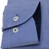 ワイシャツ 長袖 形態安定 ワイド ブルー×無地調 スリム | TOKYO SHIRTS | 詳細画像3 
