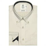ワイシャツ 長袖 形態安定 ボタンダウン 綿100% イエロー×織柄 スリム | TOKYO SHIRTS | 詳細画像1 