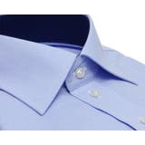 ワイシャツ 半袖 形態安定 ワイド サックス&times;無地調 新体型 | TOKYO SHIRTS | 詳細画像2 