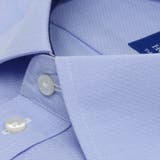 ワイシャツ 半袖 形態安定 ワイド サックス&times;無地調 新体型 | TOKYO SHIRTS | 詳細画像3 