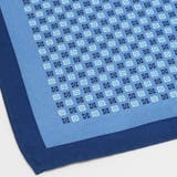 ポケットチーフ / ビジネス / フォーマル / 絹100% ブルー系 小紋柄 | TOKYO SHIRTS | 詳細画像2 