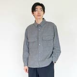 ウールカシミヤナイロン リラックスCPOシャツ＜ミディアムグレー＞ | TOKYO SHIRTS | 詳細画像3 