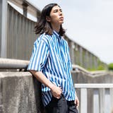 リラックスバックプリーツシャツ半袖＜ブルーレガッタストライプ＞ | TOKYO SHIRTS | 詳細画像12 