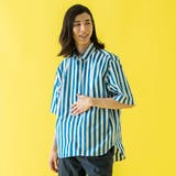 リラックスバックプリーツシャツ半袖＜ブルーレガッタストライプ＞ | TOKYO SHIRTS | 詳細画像3 