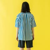 リラックスバックプリーツシャツ半袖＜ブルーレガッタストライプ＞ | TOKYO SHIRTS | 詳細画像6 