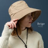 ベージュ | 帽子 コード付きダウンハット レディース | DEVICE