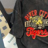 タイガー スカル 髑髏 プリントダメージ加工 ピグメント Tシャツ 半袖 | DEVICE | 詳細画像2