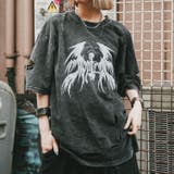 タイガー スカル 髑髏 プリントダメージ加工 ピグメント Tシャツ 半袖 | DEVICE | 詳細画像56
