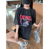 AIデザイン ロック バンド ピグメント ヴィンテージライク 古着風 Tシャツ | DEVICE | 詳細画像2