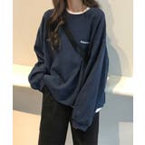 ネイビー | 薄手 カレッジロゴ ショート丈 | DEVICE