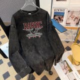 グレーブラック | ビッグシルエット ジャンキープリント ピグメント | DEVICE