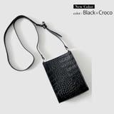 クロコダイルブラック | ショルダーバッグ レディース 斜めがけ | DEVICE