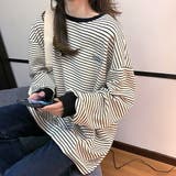 トレーナー 長袖 ボーダー | DEVICE | 詳細画像6