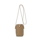 グレージュ | NORM ノーム シュリンクレザー スマホ ショルダー バッグ | TOPKAPI