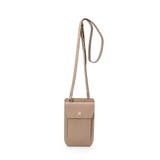 グレージュ | TOPKAPI バイカラー レザー モバイルポシェット LEAN リーン | TOPKAPI