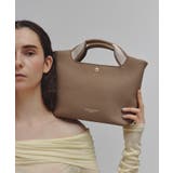 ソフトシュリンク テープハンドル ショルダー付きミニ トート バッグ | TOPKAPI | 詳細画像5 