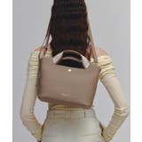 ソフトシュリンク テープハンドル ショルダー付きミニ トート バッグ | TOPKAPI | 詳細画像4 