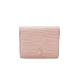 ピンクグレー | イタリアンレザー リザード型押し 二つ折り 財布 LUCIA | TOPKAPI