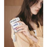 シュリンクレザー タッセル プリント ラウンド 二つ折り財布 | TOPKAPI | 詳細画像2