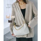【TREASURE】スムース レザー チェーン付き ショルダー バッグ | TOPKAPI | 詳細画像1 