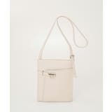 ホワイト | 【TREASURE】ベルトデザイン レザー フラット ショルダーバッグ | TOPKAPI