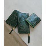ローズエンボス ツヤ レザー ラウンドファスナー 長財布 | TOPKAPI | 詳細画像9