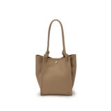 グレージュ | 【Breath TOPKAPI】シュリンクレザー ノットハンドル トートバッグ | TOPKAPI