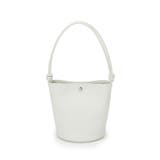 ホワイト | 【Breath】シュリンクレザー ノットハンドル 2way ショルダーバッグ | TOPKAPI