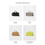 【Breath】【撥水】マット ナイロン ショルダー付き ミニ トートバッグ | TOPKAPI | 詳細画像4 