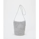 シルバー | 【TREASURE TOPKAPI】メタリックニットミニショルダーバッグ | TOPKAPI