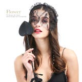 カチューシャ レースマスク ブラック | OSYAREVO | 詳細画像4 