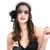 カチューシャ レースマスク ブラック | OSYAREVO | 詳細画像7 