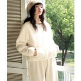 オフホワイト | クルーネック ボア ルームウェア セットアップ | OSYAREVO